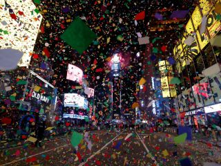 Times Square preparativos para el 2022 01
