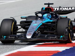 El piloto británico de Mercedes George Russell en Spielberg, Austria. EFE/EPA/MARTIN DIVISEK 01 300624