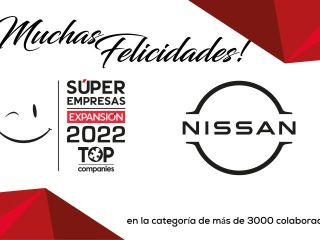 Nissan Mexicana se hizo acreedora a este reconocimiento por tener prácticas corporativas innovadoras que impulsan un ambiente laboral positivo y colaborativo. 01 110522