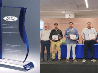 Ford de México y la Universidad Anáhuac ofrecen un programa de certificación técnica, respaldado por la Secretaría del Trabajo, para mejorar el servicio en su red de distribuidores y fomentar el crecimiento profesional de sus técnicos. 01121124
