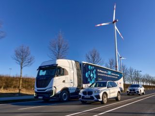 Hito para la logística de transporte de BMW Group: a toda velocidad con los primeros camiones de hidrógeno 01270225