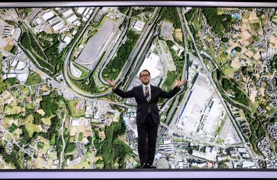 El presidente de Toyota, Akio Toyoda, Presenta el Toyota Woven City, una futurística ciudad donde las nuevas tecnologías serán probadas, durante el International Consumer Electronics Show, en Las Vegas, Nevada, Estados Unidos.