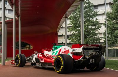 Alfa Romeo enarbola la bandera italiana en el Gran Premio de Monza