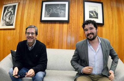 Pedro Stepanenko, director del IIFs, y Moisés Vaca Paniagua, investigador de la misma entidad. 
