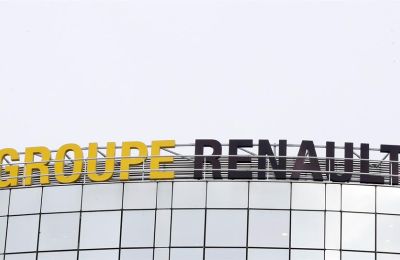 Vista del logotipo del grupo Renault. 01 230322