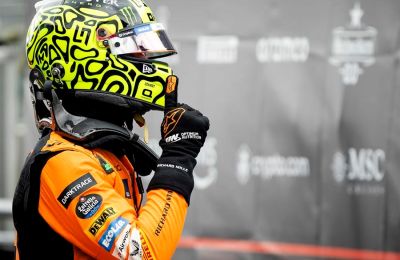 El piloto británico de McLaren, Lando Norris, celebra su pole en el Gran Premio de Países Bajos. EFE/EPA/SEM VAN DER WAL 01 240824