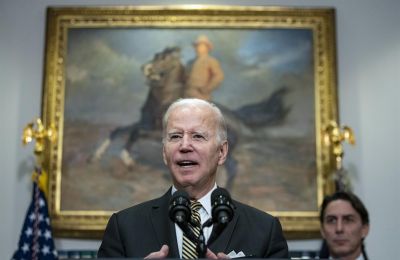 El presidente estadounidense, Joe Biden, habla en la Sala Roosevelt de la Casa Blanca en Washington, en una fotografía de archivo. 01 201022