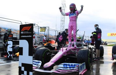 El piloto canadiense Lance Stroll de BWT Racing Point.