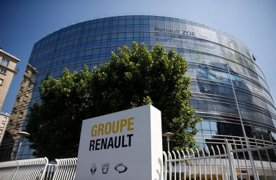 Imagen de archivo de una sede del fabricante francés de automóviles Renault. 
