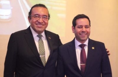 Armando Zúñiga. Salinas, presidente de ASUME y José Abugaber, presidente de CONCAMIN. 01 150822