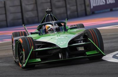 El suizo Sebastien Beumi de Envision Racing - Gran Premio de Ciudad de México Fórmula E en el autódromo Hermanos Rodríguez en Ciudad de México (México). 01 140123