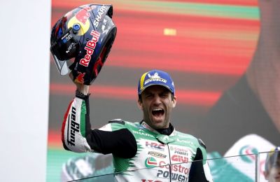 El piloto francés de MotoGP Johann Zarco, del equipo LCR Honda Team en Le Mans, Francia). EFE/EPA/YOAN VALAT 01110525