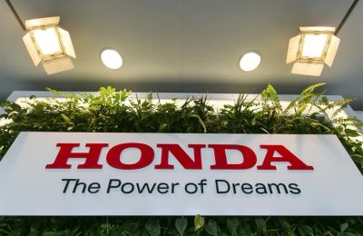 Vista del logo de la compañía de vehículos Honda, en una fotografía de archivo. 