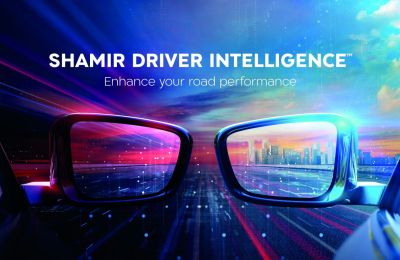Una solución completa para una visión de conducción optimizada Shamir Driver Intelligence™ Sun Moon con eslogan 01 070623
