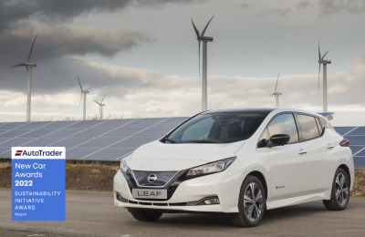 El premio a la Iniciativa de Sostenibilidad reconoce la inversión de Nissan en el proyecto EV36Zero, un centro de fabricación sostenible de vehículos eléctricos en Sunderland, Reino Unido. 01 240622