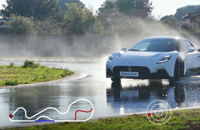  Bridgestone inaugura una nueva pista de conducción en mojado de última generación