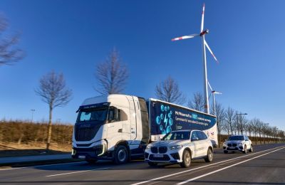 Hito para la logística de transporte de BMW Group: a toda velocidad con los primeros camiones de hidrógeno 01270225