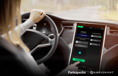 Parkopedia impulsa las soluciones de estacionamiento y carga en la plataforma de reserva en el automóvil de Simplenight 01 010323