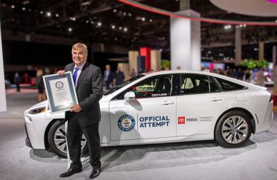 Toyota Mirai: nuevo Récord Guinness al recorrer 1.360 kilómetros sin emisiones
