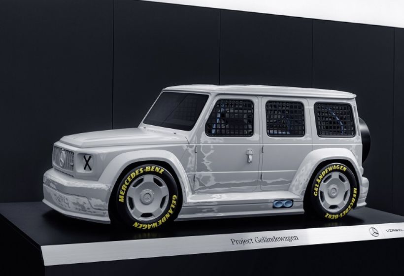  Project Geländewagen fue una colaboración entre Gorden Wagener, director de diseño de Mercedes-Benz y Virgil Abloh, director creativo/fundador de Off-White y director artístico de Louis Vuitton.