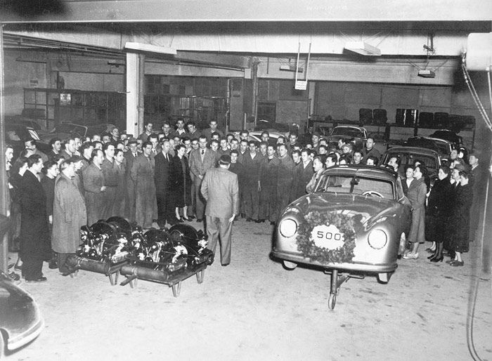La unidad 500 del Porsche 356 en 1951.
