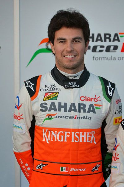 El piloto de F1, Sergio "Checo" Pérez.