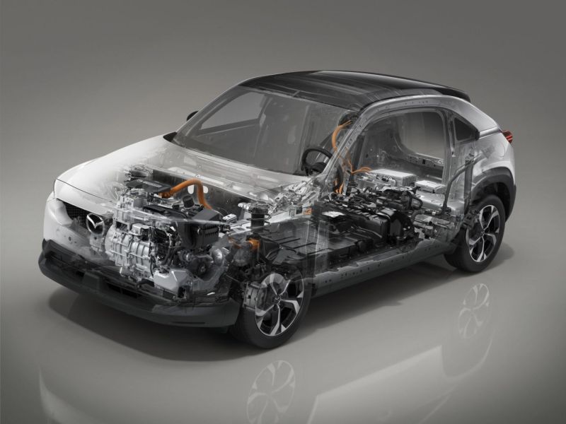 Mazda MX-30 e-Skyactiv R-EV presentado en el Salón del Automóvil de Bruselas  01 130123