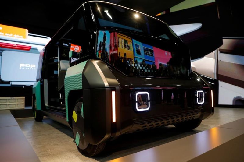 Un concepto eléctrico M.Vision 2GO se exhibe en el stand de Hyundai Mobis en el Centro de Convenciones de Las Vegas para el Show Internacional de Electrónica de Consumo 2022 en Las Vegas, Nevada, EE. UU., 05 de enero de 2022.