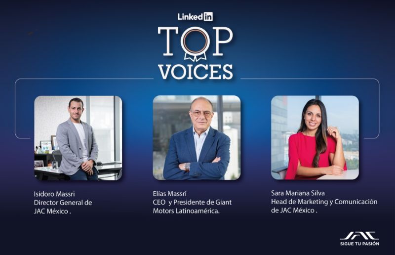 LinkedIn reconoce con insignia “Top Voice” a dos personas más de Giant Motors Latinoamérica:  Elías Massri y Sara Silva 01251024