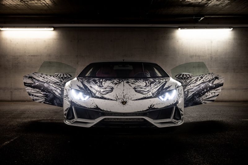 El Lamborghini Huracán EVO interpretado por el artista Paolo Troilo