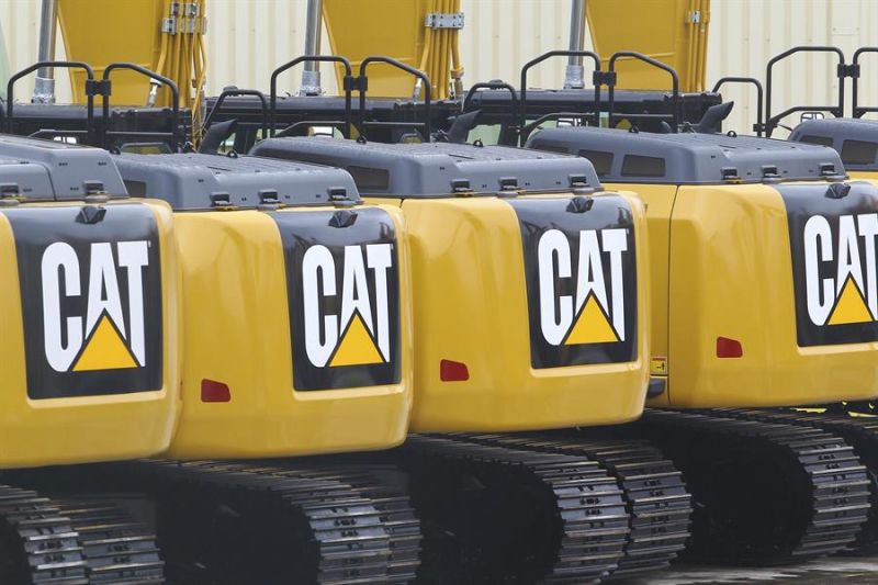 Detalle de excavadoras de Caterpillar, en una fotografía de archivo. 01 281022