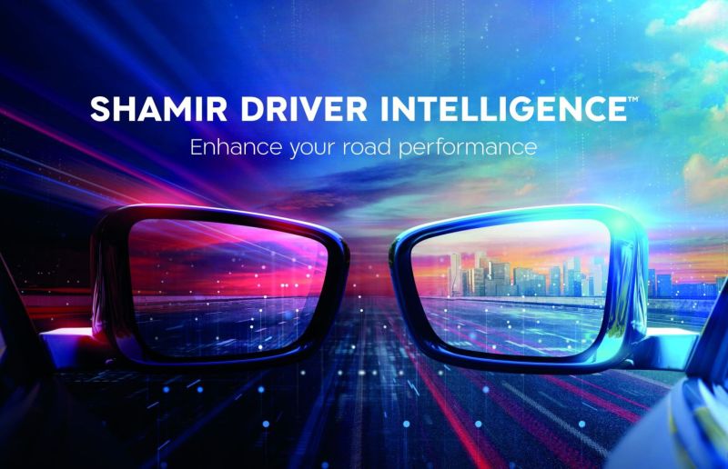 Una solución completa para una visión de conducción optimizada Shamir Driver Intelligence™ Sun Moon con eslogan 01 070623