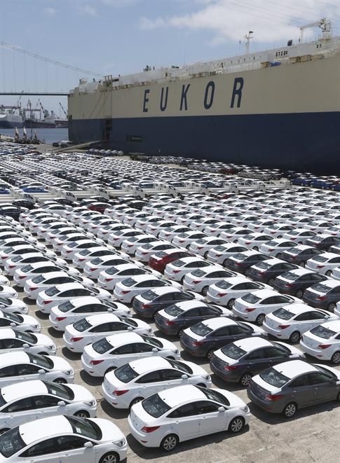 Vista general del muelle de exportación de Hyundai Motor en la ciudad de Ulsan, Corea del Sur. 01 250822