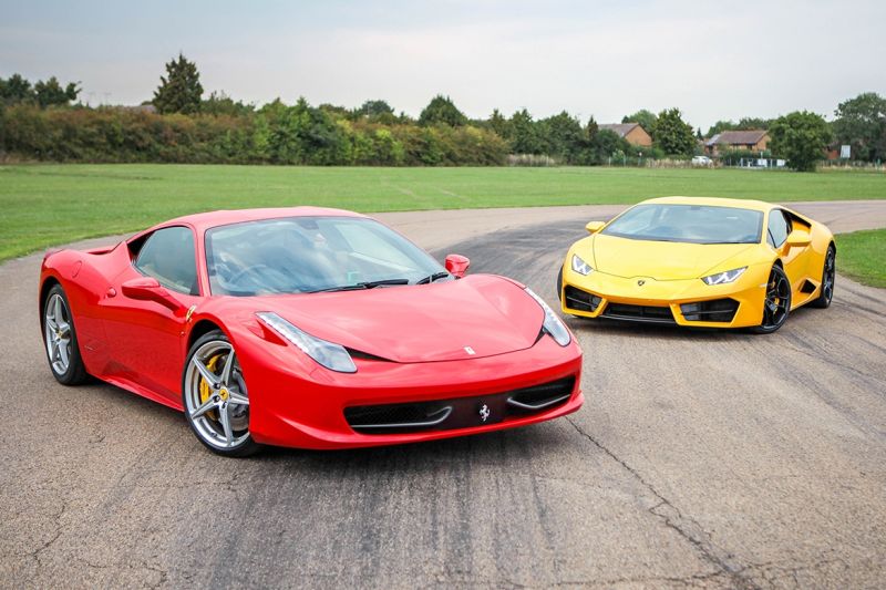 Experiencias de conducción para dos Ferrari 458 y Lamborghini Huracan 01 090223