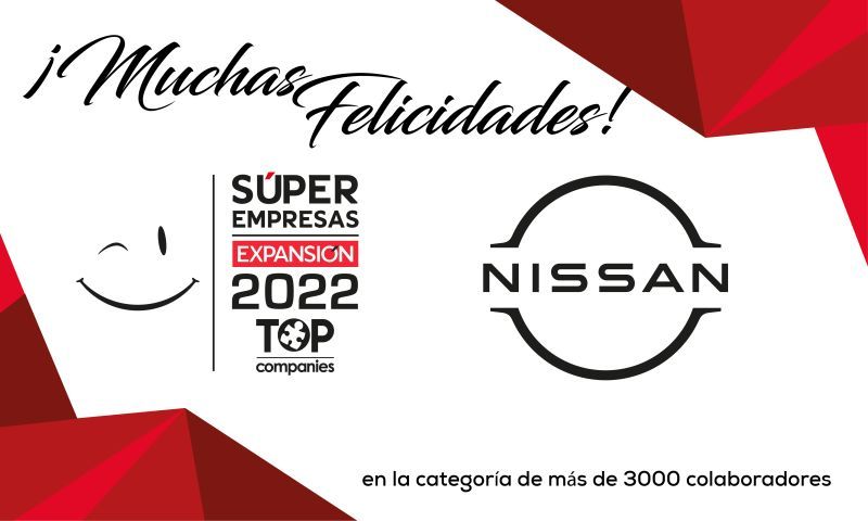 Nissan Mexicana se hizo acreedora a este reconocimiento por tener prácticas corporativas innovadoras que impulsan un ambiente laboral positivo y colaborativo. 01 110522