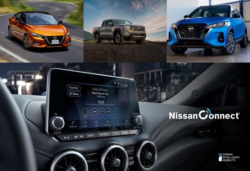 Nissan Sentra, Nissan Kicks y Nissan Frontier V6 PRO-4X son los nuevos modelos disponibles con NissanConnect Services. 01 040822