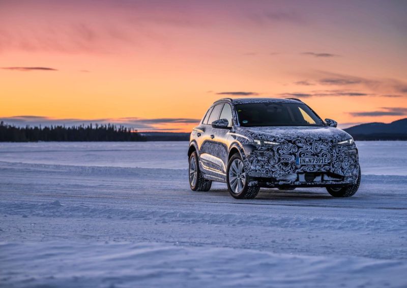 Audi pone a prueba el prototipo casi de producción del Q6 e-tron en el lejano norte 02 160323