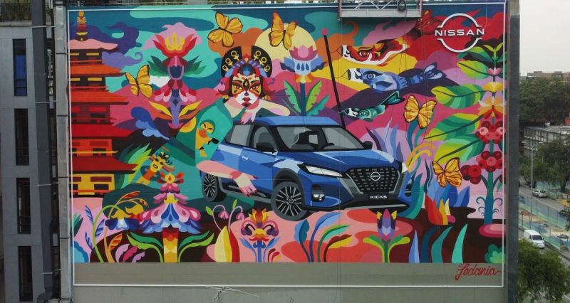 Mural Nissan Kicks, Colombia 01 150424