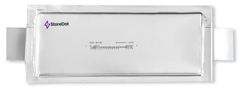 StoreDot 30Ah silicon-dominant EV battery cell 01 061222