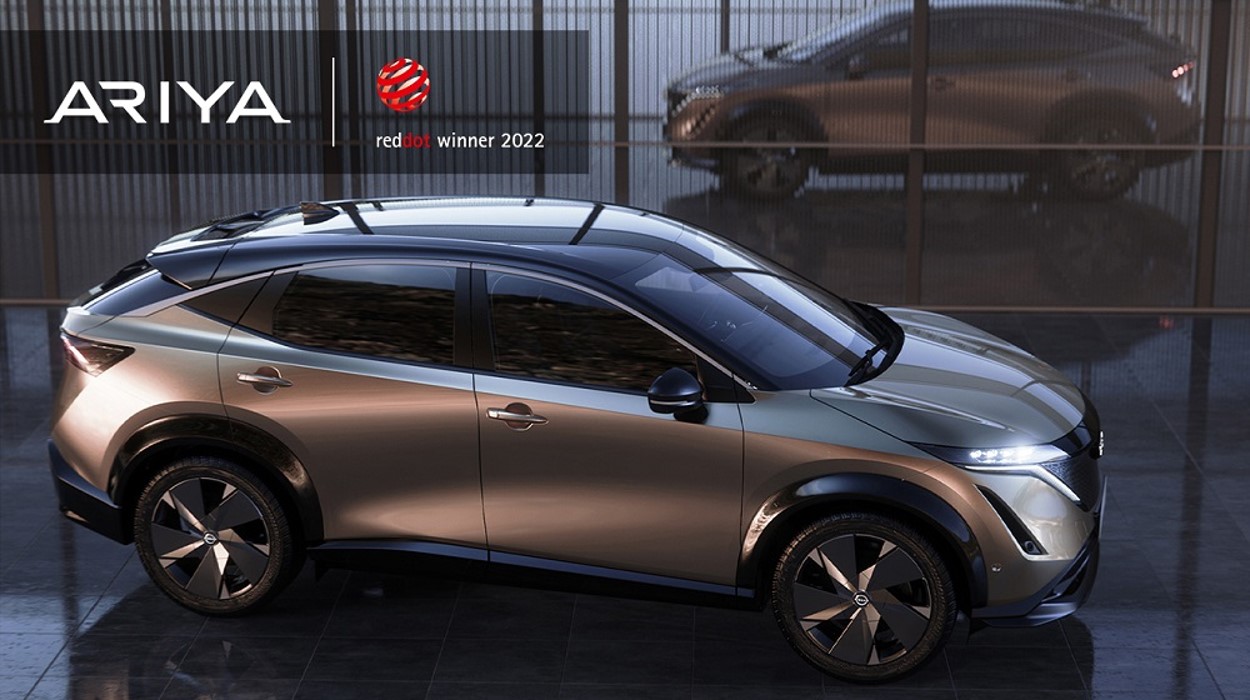 New Nissan Ariya Electric Crossover Wins Red Dot Design Award in Germany