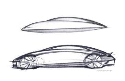 IONIQ 6 de Hyundai Motor boceto conceptual 01 210622